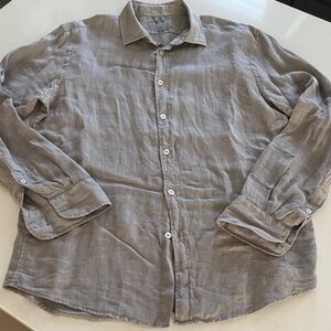 Wolcott Men's Casual Button Down Linen Shirt - 
Gray
Very good condition Large